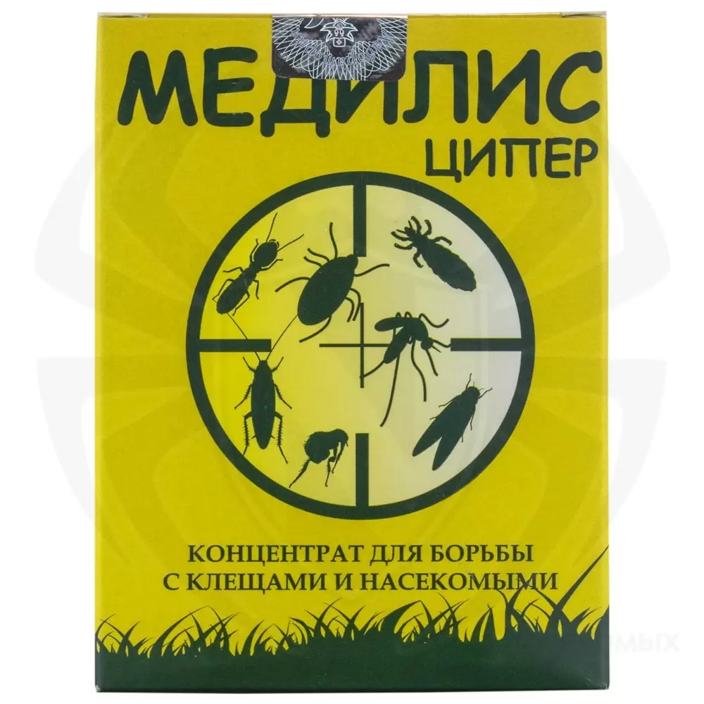 Медилис Ципер средство от клопов, тараканов, блох, муравьев, комаров, мух,  иксодовых клещей (2 шт), 50 мл